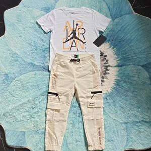 Air Jordan Graphic Tee and Cargo Pants Set